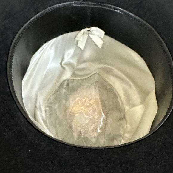 Vintage Artel Fur Blend Felt Hat – Black Wide Brim, Classic Western/Dress Style - Picture 5 of 6